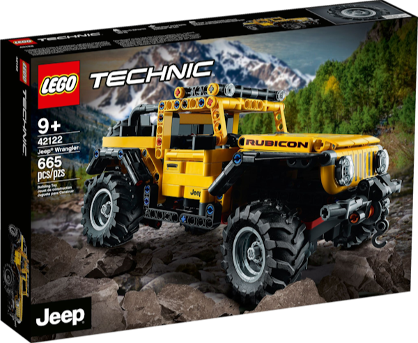 Lego Technic 42122 Jeep Wrangler Lego Technic 42122 Jeep Wrangler was released in 2021 featuring 665 pieces.