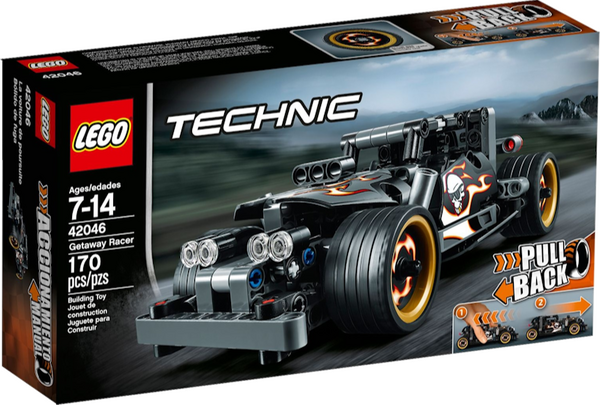 Lego Technic 42046 Getaway Racer Lego Technic 42046 Getaway Racer was released in 2015 featuring 170 pieces.