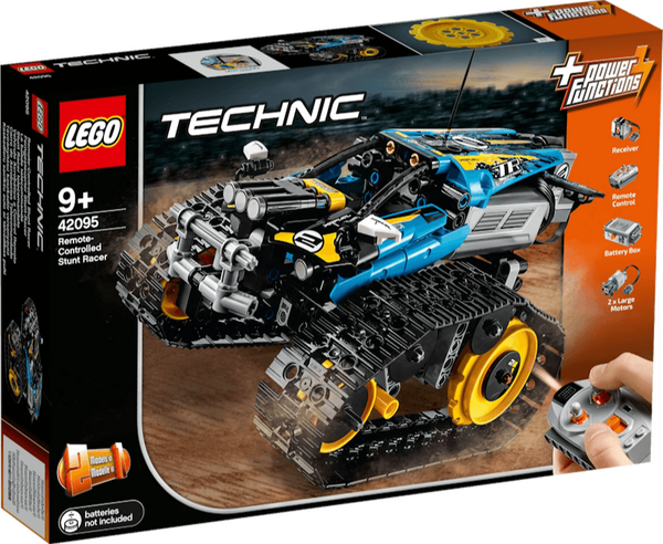 Lego Technic 42095 Remote-Controlled Stunt Racer 42095 Remote-Controlled Stunt Racer was released in 2019 featuring 324 pieces.