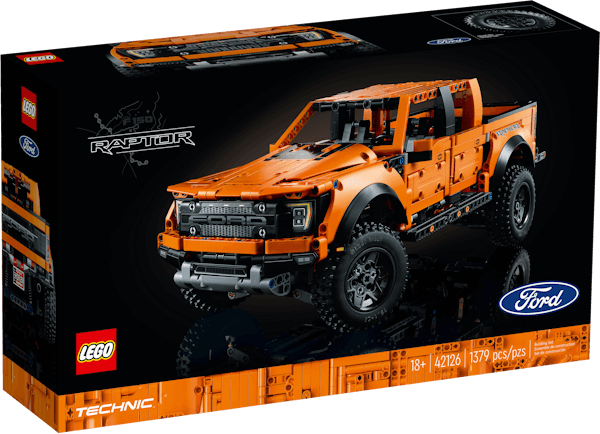 Lego Technic 42126 Ford F-150 Raptor Lego Technic 42126 Ford F-150 Raptor was released in 2021 featuring 1379 pieces.