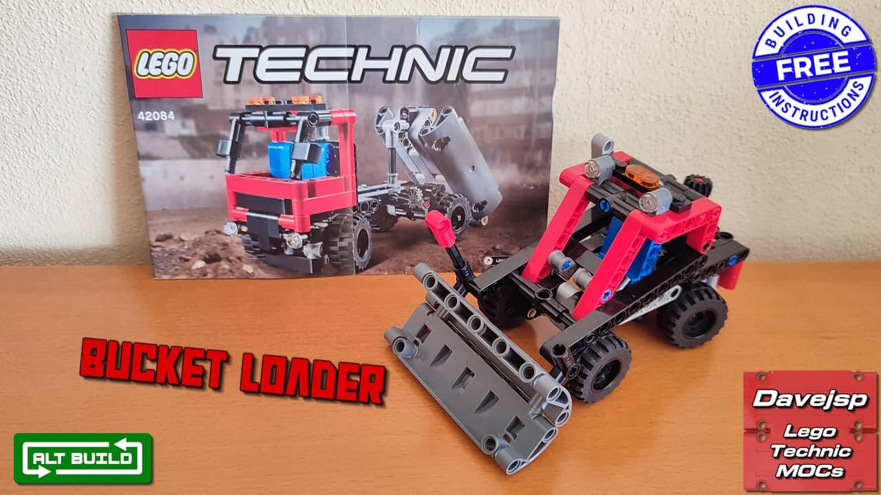 Lego Technic 42084 Bucket Loader MOC - FREE Building Instructions Lego Technic 42084 Bucket Loader MOC - FREE Building Instructions