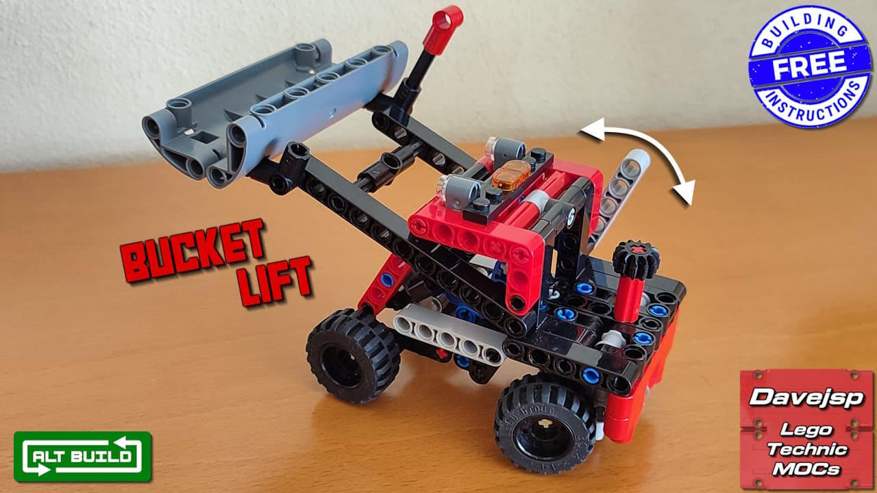 Lego Technic 42084 Bucket Loader MOC - FREE Building Instructions Lego Technic 42084 Bucket Loader MOC - FREE Building Instructions