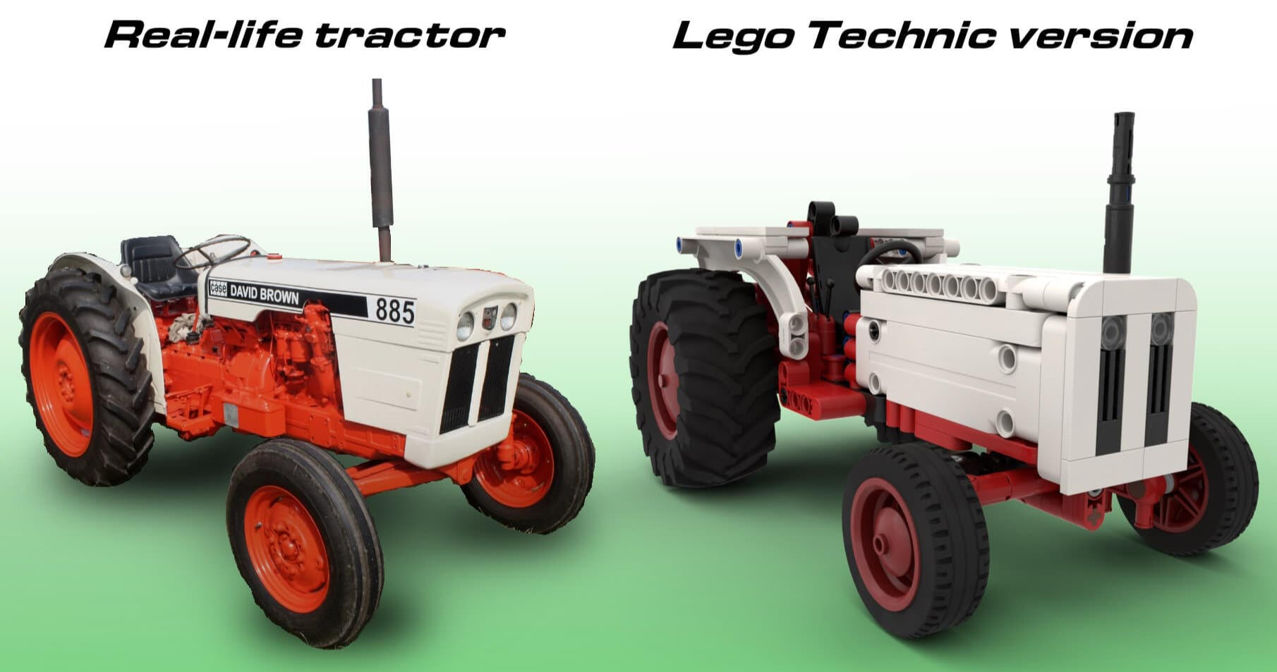Lego Technic David Brown 885 Tractor MOC - Premium Building Instructions Lego Technic David Brown 885 Tractor MOC - Premium Building Instructions